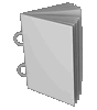 Broschüre mit Ringösen, Endformat DIN A8, 76-seitig