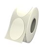 Hochwertige Adressetiketten auf Rolle oval (oval konturgeschnitten)