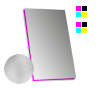 Multiloft-Visitenkarten hoch 55 x 85 mm einseitig folienkaschiert glänzend, 4/4 farbig (beidseitiger Druck)