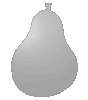 Saugnapfschild in Birne-Form konturgefräst <br>einseitig 4/0-farbig bedruckt