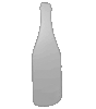 Saugnapfschild in Flasche-Form konturgefräst <br>einseitig 4/0-farbig bedruckt