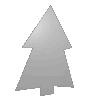 Saugnapfschild in Tannenbaum-Form konturgefräst <br>einseitig 4/0-farbig bedruckt