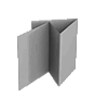 Speisekarte, gefalzt auf Quadrat 14,8 cm x 14,8 cm, 8-seiter (Doppelparallelfalz)