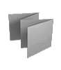 Speisekarte, gefalzt auf Quadrat 14,8 cm x 14,8 cm, 8-seiter (Zickzackfalz)