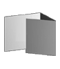Speisekarte, gefalzt auf Quadrat 21,0 cm x 21,0 cm, 6-seiter (Wickelfalz)