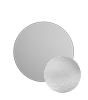 Stickerbogen auf Silberfolie 4/0 farbig bedruckt rund (kreisrund konturgeschnitten)