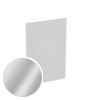 Visitenkarten hoch 5/0 farbig 55 x 85 mm <br>einseitig bedruckt (CMYK 4-farbig + 1 Silber-Sonderfarbe)
