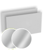 Visitenkarten quer 5/5 farbig 85 x 55 mm <br>beidseitig bedruckt (CMYK 4-farbig + 1 Silber-Sonderfarbe)
